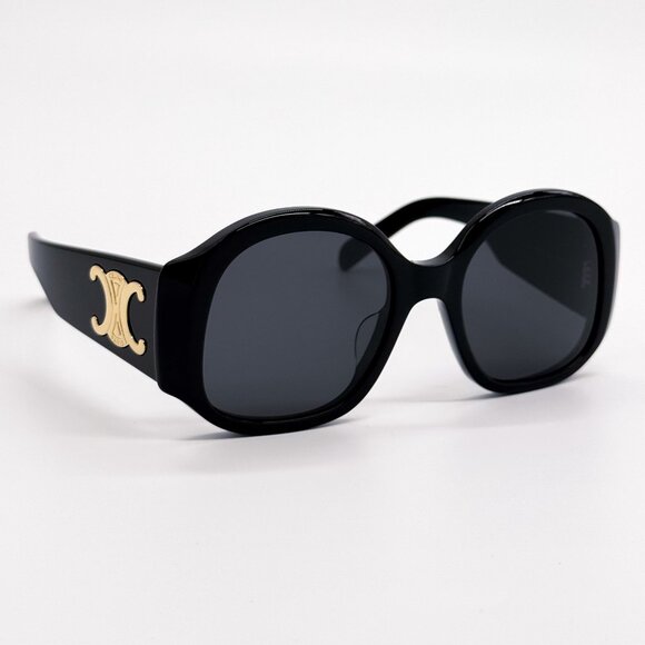 NEW CL40305U 01A OVERSIZED BLACK WOMEN SUNGLASSES CELINE CL40305U - Picture 7 of 14